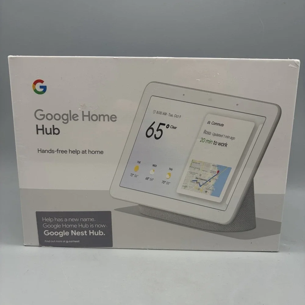 Google Home Hub Nest Hub (Gen 1) - Chalk - Sealed